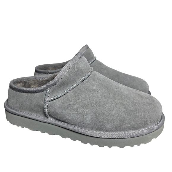 UGG Classic Micro Women’s Suede Sheepskin Slipper Low-Profile Gray Size  8 - Picture 1 of 7